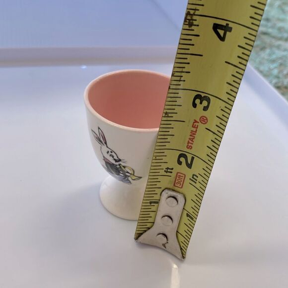 Vintage Egg Cups And Hand Paintedted Ceramic Bunny Rabbit Easter Set - Picture 14 of 14